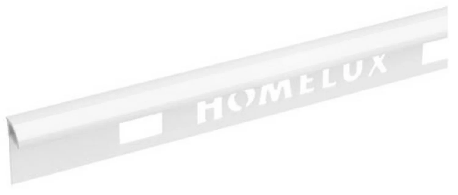 Homelux 10mm Quadrant PVC Tile Trim - Gloss White - 1.83m 1 Homelux 10mm Quadrant PVC Tile Trim - Gloss White - 1.83m