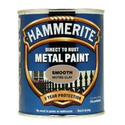 Hammerite Direct To Rust Smooth Muted Clay Metal Paint 750ml