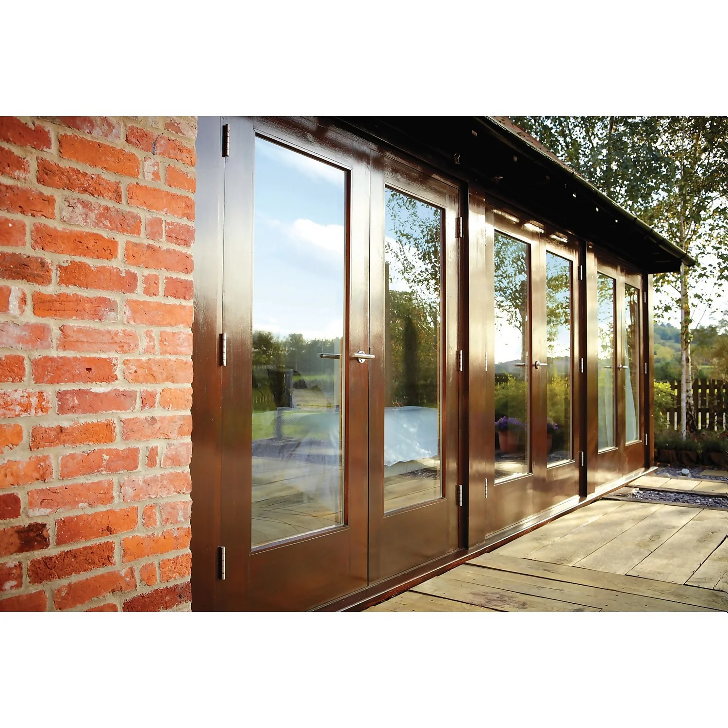 Ronseal Quick Drying Woodstain Dark Oak Satin - 750ml 2 Ronseal Quick Drying Woodstain Dark Oak Satin - 750ml - Image 2