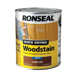 Ronseal Quick Drying Woodstain Dark Oak Satin - 750ml 11 Ronseal Quick Drying Woodstain Dark Oak Satin - 750ml -Cheap Deco Casa Store 12804683 1454949525526354