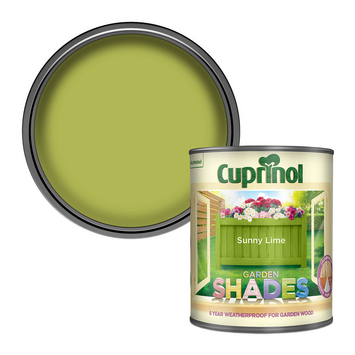 Cuprinol Garden Shades Sunny Lime - 1L 1 Cuprinol Garden Shades Sunny Lime - 1L
