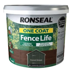 Ronseal One Coat Fence Life Paint Forest Green - 9L 7 Ronseal One Coat Fence Life Paint Forest Green - 9L -Cheap Deco Casa Store 12804808 6074942086731547