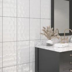 None Bumpy White Ceramic Wall Tile 250 X 400mm - 1sqm Pack 6 None Bumpy White Ceramic Wall Tile 250 X 400mm - 1sqm Pack -Cheap Deco Casa Store 12806299 1134909414622652