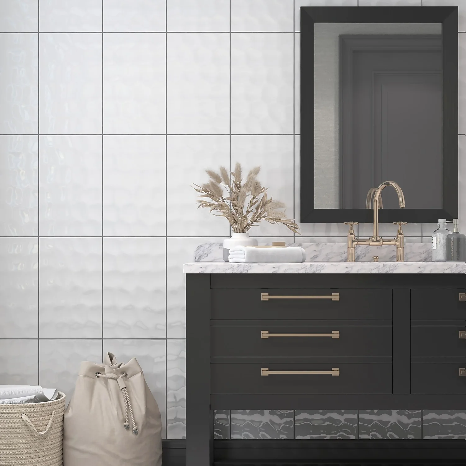 None Bumpy White Ceramic Wall Tile 250 X 400mm - 1sqm Pack 1 None Bumpy White Ceramic Wall Tile 250 X 400mm - 1sqm Pack