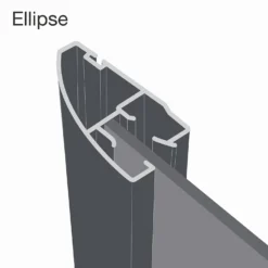 Ellipse Sliding Wardrobe Door 4 Panel Mirror With Aluminium Frame (W)610mm 6 Ellipse Sliding Wardrobe Door 4 Panel Mirror With Aluminium Frame (W)610mm -Cheap Deco Casa Store 12806902 1234986133811727