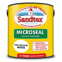Sandtex® Ultra Smooth Masonry Paint Pure Brilliant White - 2.5L 17 Sandtex® Ultra Smooth Masonry Paint Pure Brilliant White - 2.5L -Cheap Deco Casa Store 12806920 1814871498283600