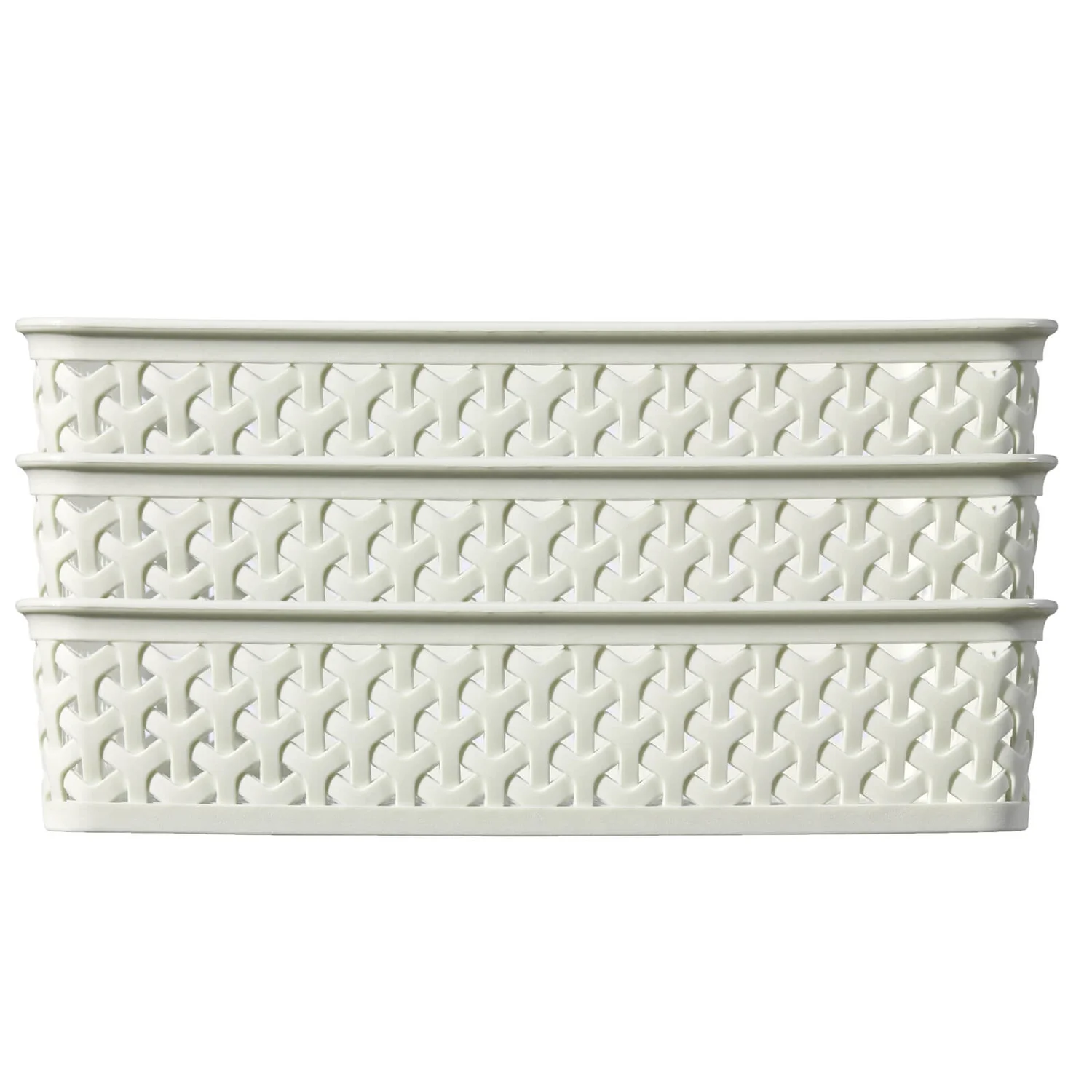 Curver My Style A5 Rectangular Plastic Storage Organiser - Vintage White 4 Curver My Style A5 Rectangular Plastic Storage Organiser - Vintage White - Image 4