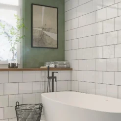 None Plain White Ceramic Wall Tile 250 X 200mm - 1sqm Pack 7 None Plain White Ceramic Wall Tile 250 X 200mm - 1sqm Pack -Cheap Deco Casa Store 12807744 7734909414625079