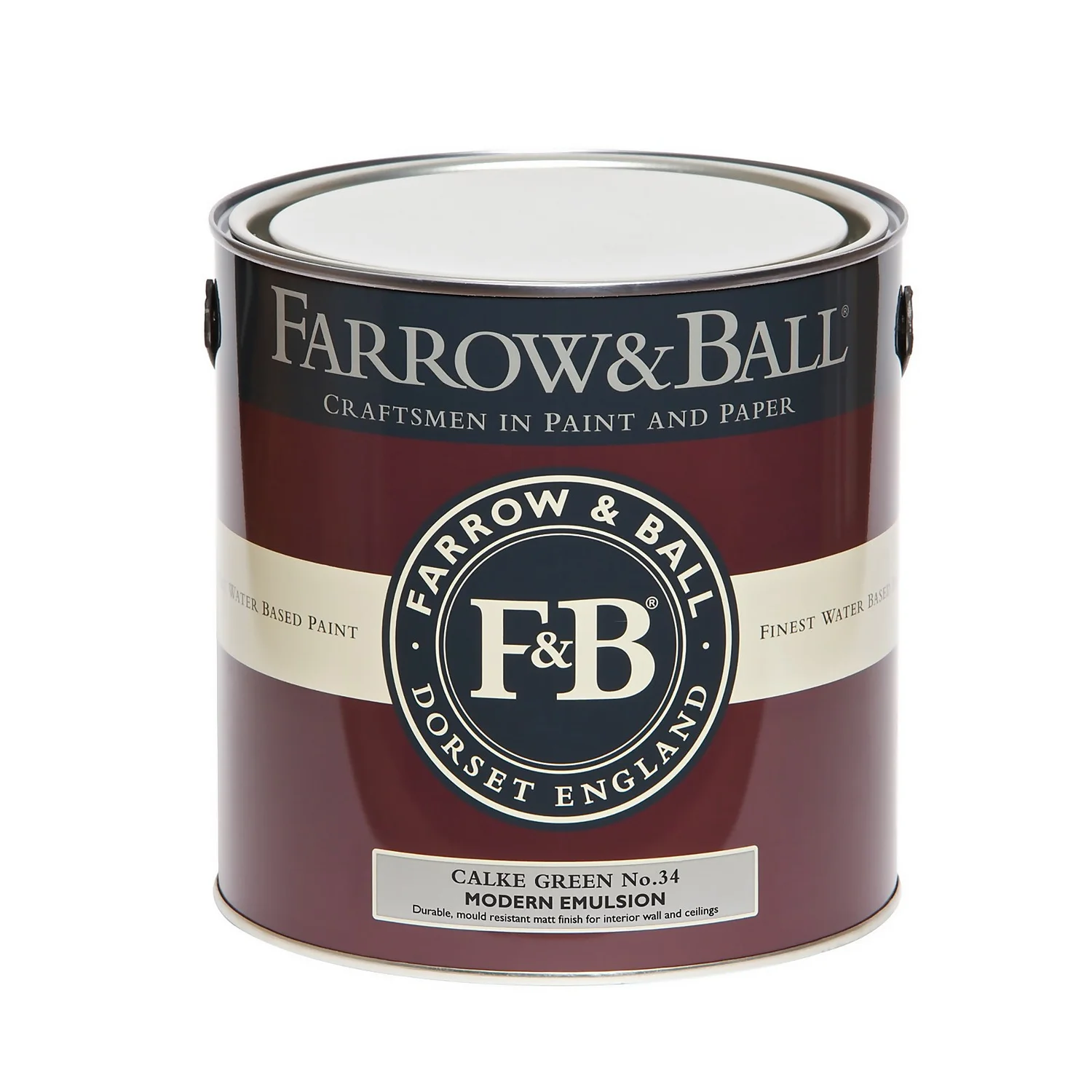 Farrow & Ball Modern Matt Emulsion Paint Calke Green - 2.5L 4 Farrow & Ball Modern Matt Emulsion Paint Calke Green - 2.5L - Image 4