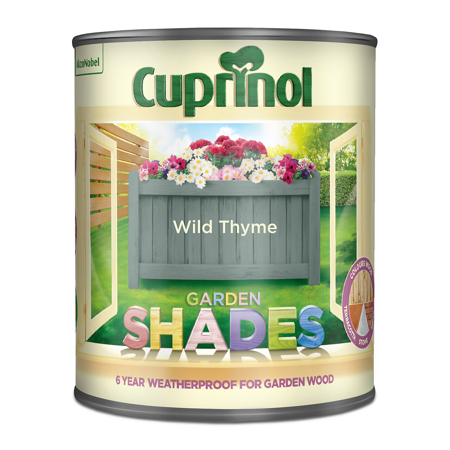 Cuprinol Garden Shades Paint Wild Thyme - 1L 3 Cuprinol Garden Shades Paint Wild Thyme - 1L - Image 3