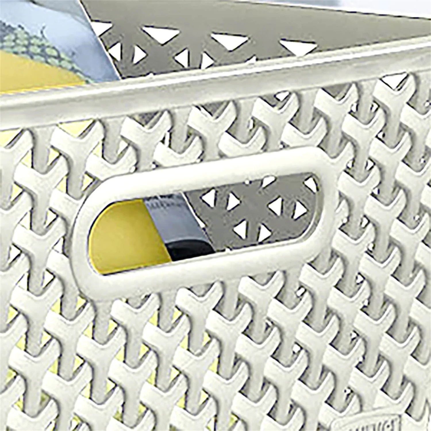 Curver My Style Large Rectangular Plastic Storage Basket - Vintage White - 18L 5 Curver My Style Large Rectangular Plastic Storage Basket - Vintage White - 18L - Image 5