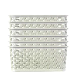 Curver My Style Large Rectangular Plastic Storage Basket - Vintage White - 18L 10 Curver My Style Large Rectangular Plastic Storage Basket - Vintage White - 18L -Cheap Deco Casa Store 12809473 1934833219269928