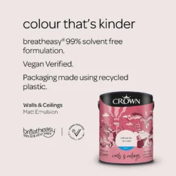 Crown Breatheasy Matt Standard Emulsion Paint Creme De La Rose - 5L 13 Crown Breatheasy Matt Standard Emulsion Paint Creme De La Rose - 5L -Cheap Deco Casa Store 12809689 1384999803283146