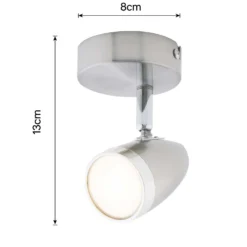 Vector 1 Bar LED Spotlight - Satin Nickel -Cheap Deco Casa Store 12810127 1034840948074390