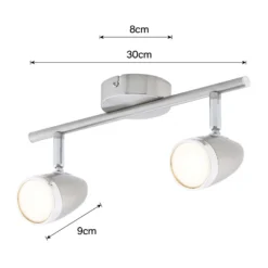 Vector 2 Bar LED Spotlight - Satin Nickel 8 Vector 2 Bar LED Spotlight - Satin Nickel -Cheap Deco Casa Store 12810128 1404843073148588