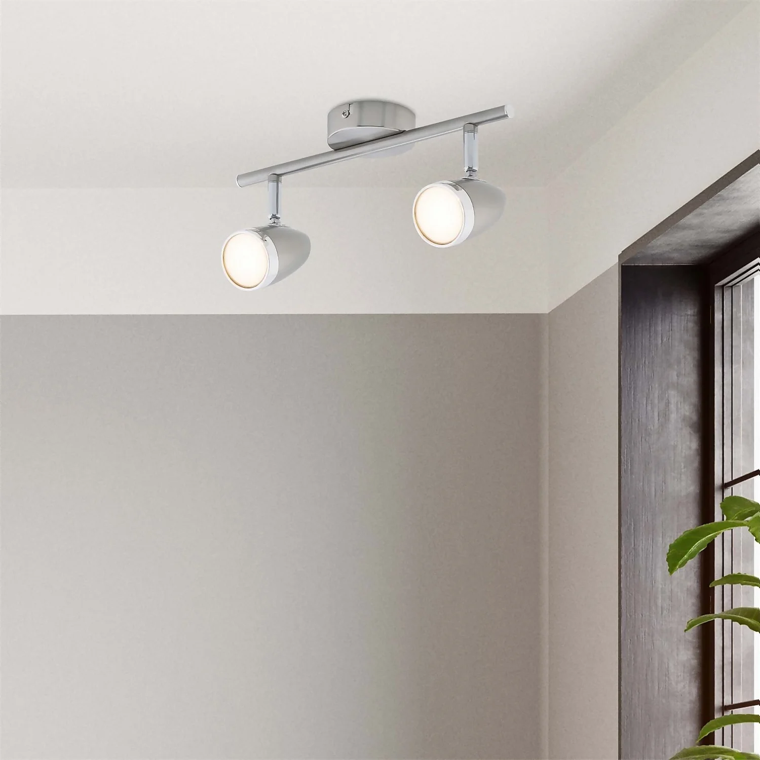 Vector 2 Bar LED Spotlight - Satin Nickel 2 Vector 2 Bar LED Spotlight - Satin Nickel - Image 2