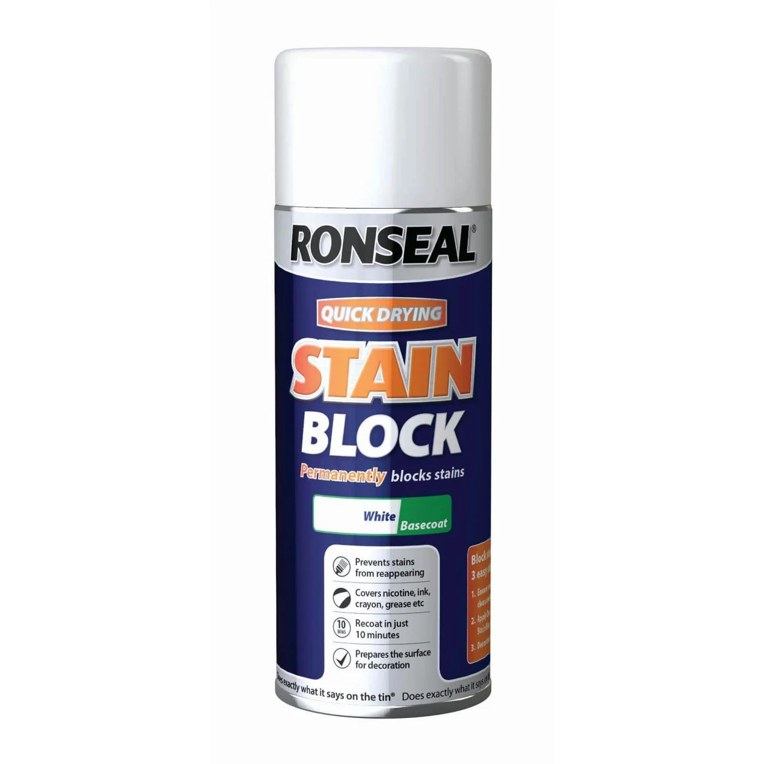 Ronseal Stain Block Aerosol - 400ml 1 Ronseal Stain Block Aerosol - 400ml
