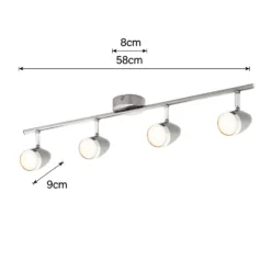 Vector 4 Bar LED Spotlight - Satin Nickel 8 Vector 4 Bar LED Spotlight - Satin Nickel -Cheap Deco Casa Store 12810233 1094843073478030