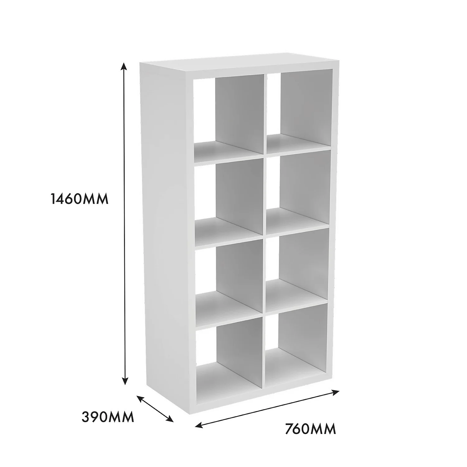 Clever Cube 4x2 Storage Unit - White 6 Clever Cube 4x2 Storage Unit - White - Image 6