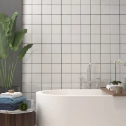 None Plain White Ceramic Wall Tile 150 X 150mm 8 None Plain White Ceramic Wall Tile 150 X 150mm -Cheap Deco Casa Store 12813630 9664909414653498