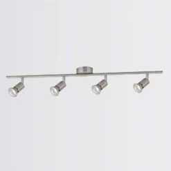 Rochdale 4 Lamp Spotlight Bar - Brushed Stainless Steel -Cheap Deco Casa Store 12813665 1104843086075591