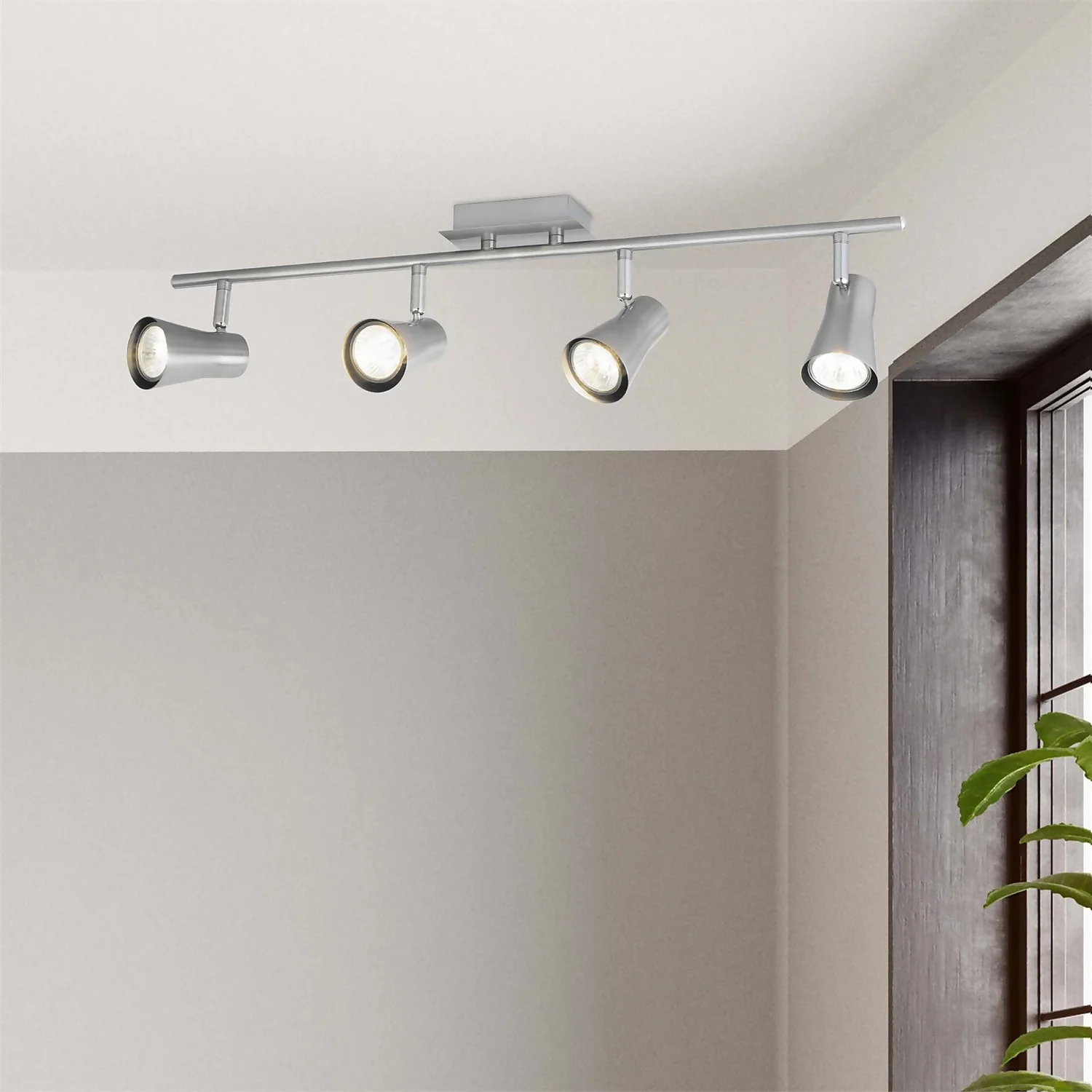 Swansea 4x 35W Spotlight - Brushed Stainless Steel 2 Swansea 4x 35W Spotlight - Brushed Stainless Steel - Image 2