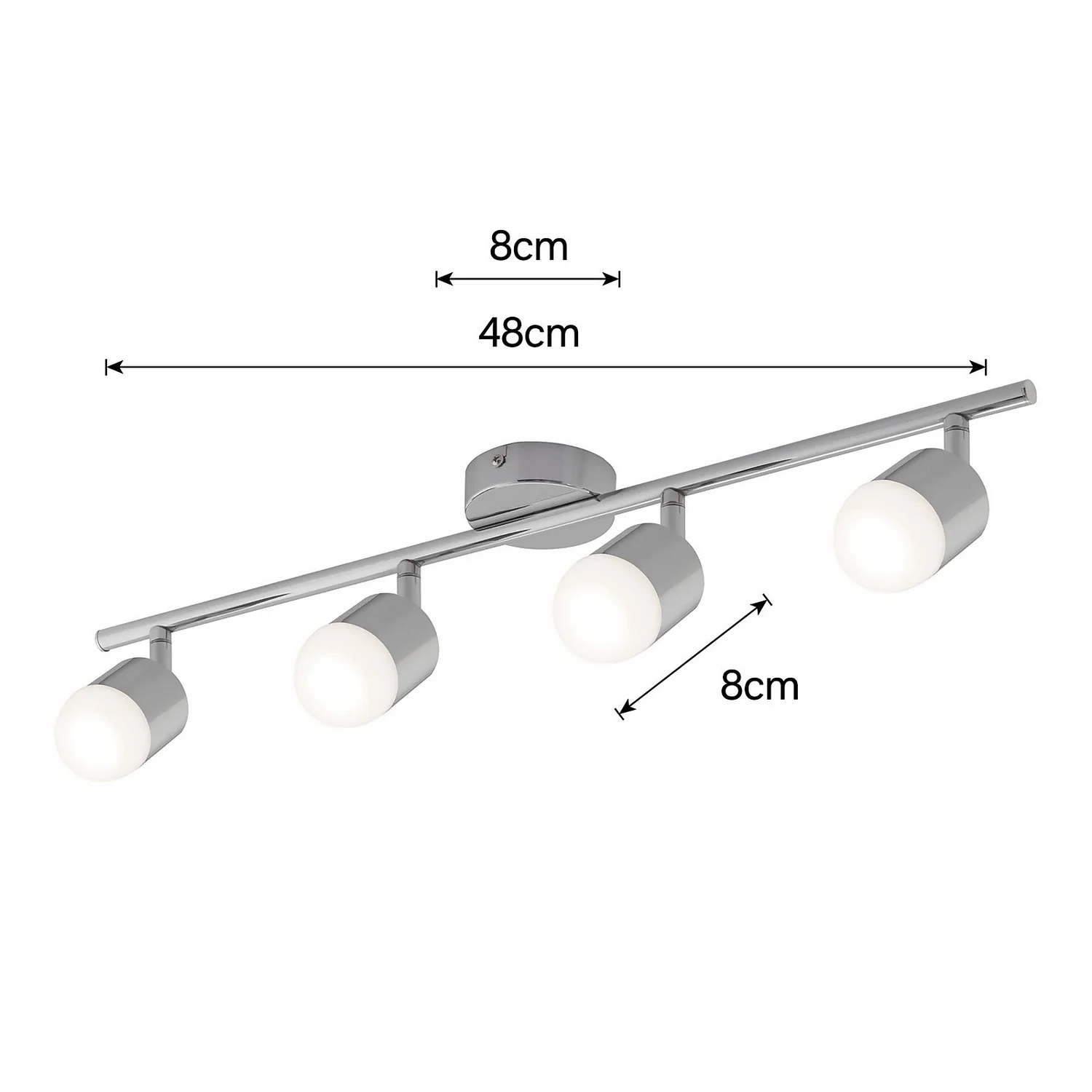 Pallas 4x 5W LED Spotlight - Chrome 4 Pallas 4x 5W LED Spotlight - Chrome - Image 4