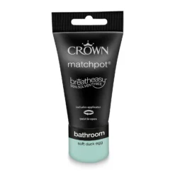 Crown Breatheasy Bathroom Mid Sheen Paint Soft Duck Egg - Tester 40ml 11 Crown Breatheasy Bathroom Mid Sheen Paint Soft Duck Egg - Tester 40ml -Cheap Deco Casa Store 12813930 2864857364605975