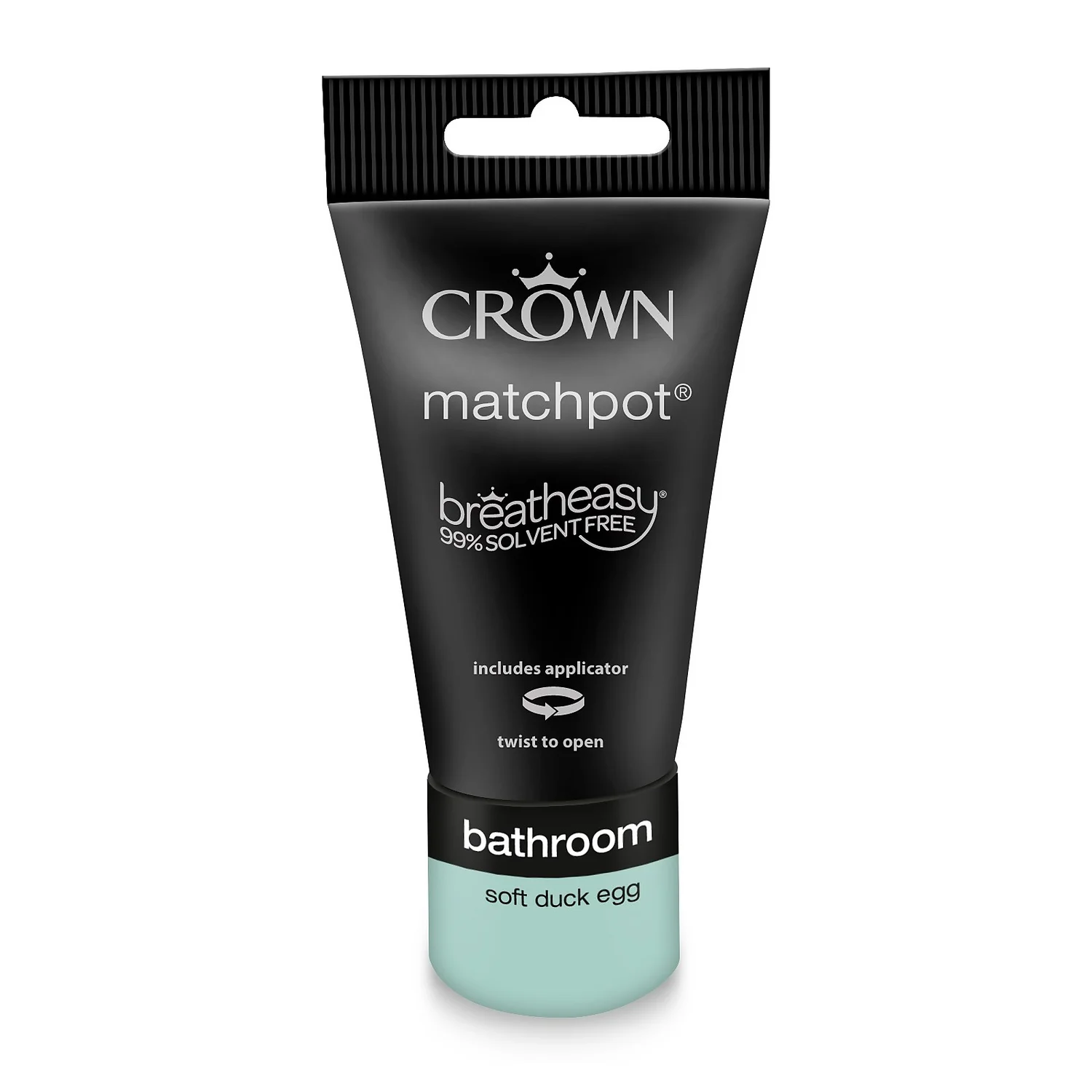 Crown Breatheasy Bathroom Mid Sheen Paint Soft Duck Egg - Tester 40ml 6 Crown Breatheasy Bathroom Mid Sheen Paint Soft Duck Egg - Tester 40ml - Image 6