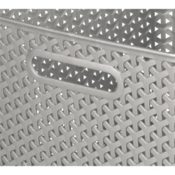 Curver My Style Large Rectangular Plastic Storage Basket - Grey - 18L 11 Curver My Style Large Rectangular Plastic Storage Basket - Grey - 18L -Cheap Deco Casa Store 12814518 1804832988746814