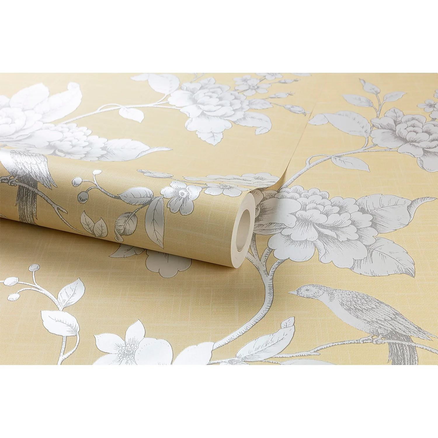 Grandeco Ellis Wallpaper - Yellow 3 Grandeco Ellis Wallpaper - Yellow - Image 3