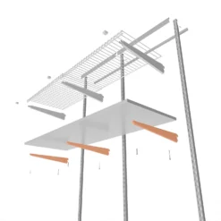 None Double Slot Bracket - White -170mm 6 None Double Slot Bracket - White -170mm -Cheap Deco Casa Store 12815730 2585034583442745