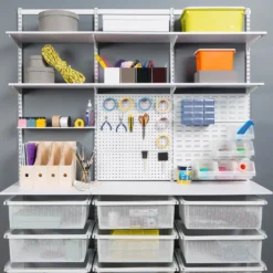 None Double Slot Bracket - White -470mm 8 None Double Slot Bracket - White -470mm -Cheap Deco Casa Store 12815736 1884833192837789