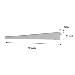 None Double Slot Bracket - White -360mm -Cheap Deco Casa Store 12815739 1085052927582420