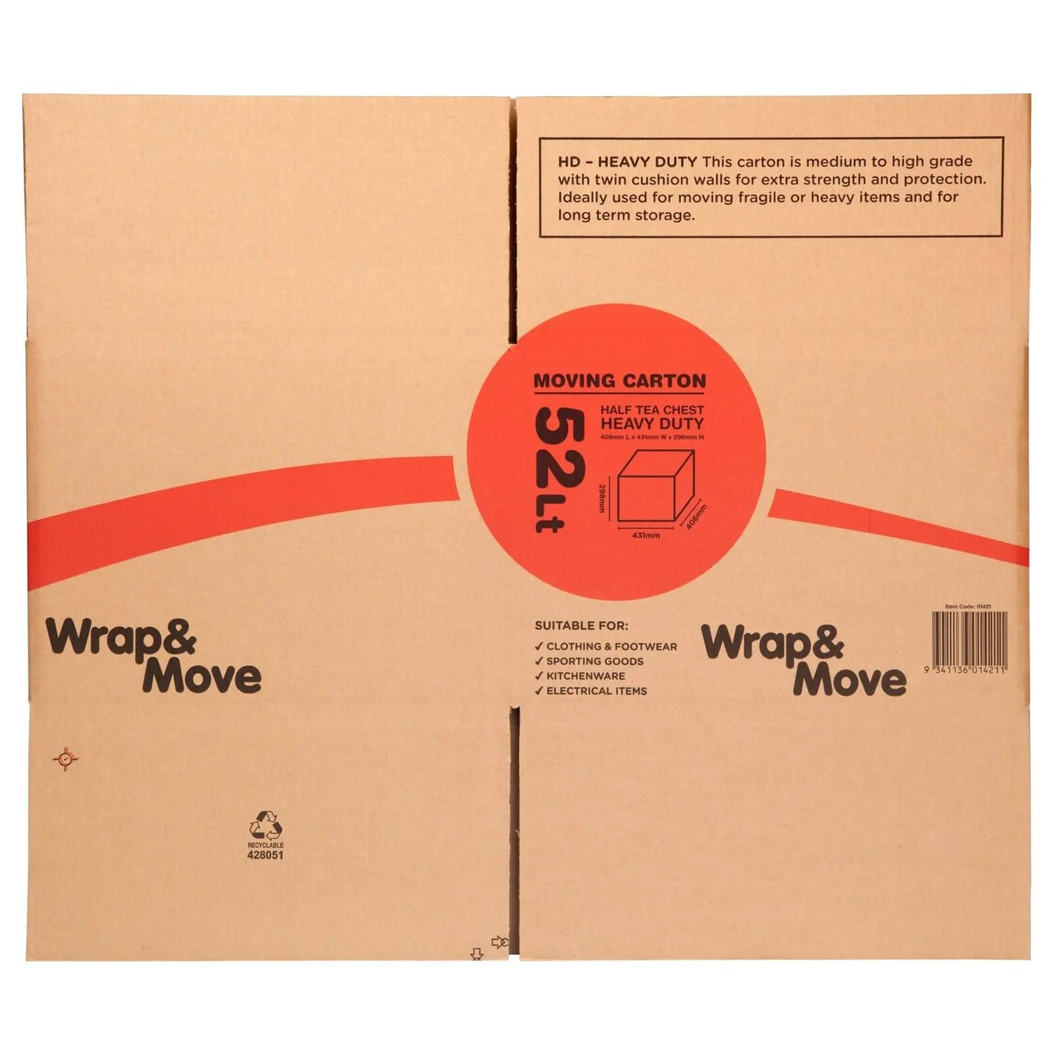 52L Moving Box Heavy Duty 4 52L Moving Box Heavy Duty - Image 4