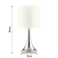 Mia Touch Table Lamp, Cream -Cheap Deco Casa Store 12816089 7894833201657000