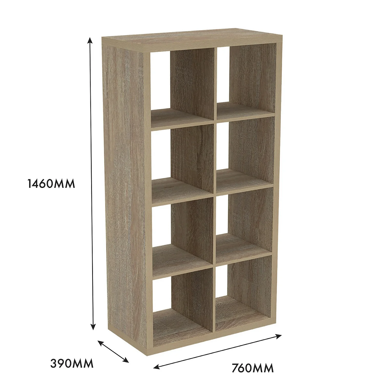 Clever Cube 4x2 Storage Unit - Oak 5 Clever Cube 4x2 Storage Unit - Oak - Image 5