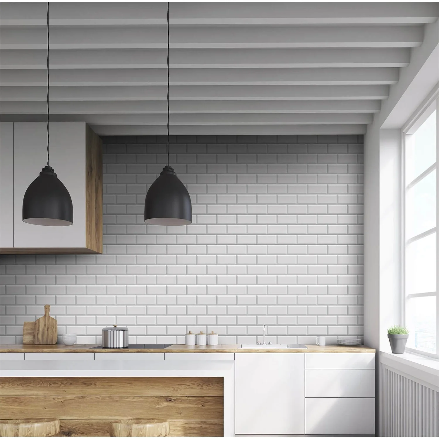 None Metro Mid Grey Bevelled Ceramic Wall Tile 100 X 200mm 1 None Metro Mid Grey Bevelled Ceramic Wall Tile 100 X 200mm