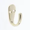 Basic Single Robe Hook - Polished Brass