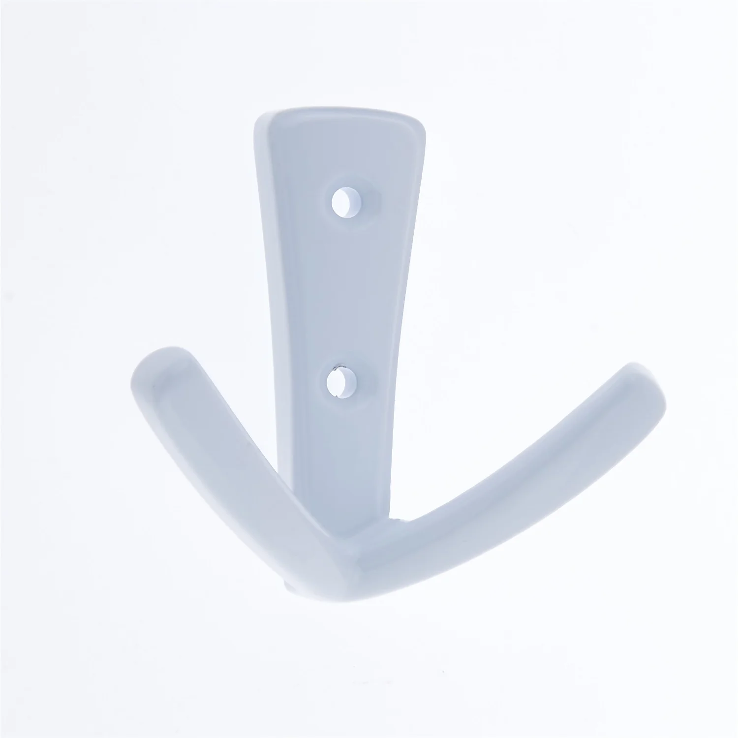 Modern Twin Hook - White 1 Modern Twin Hook - White