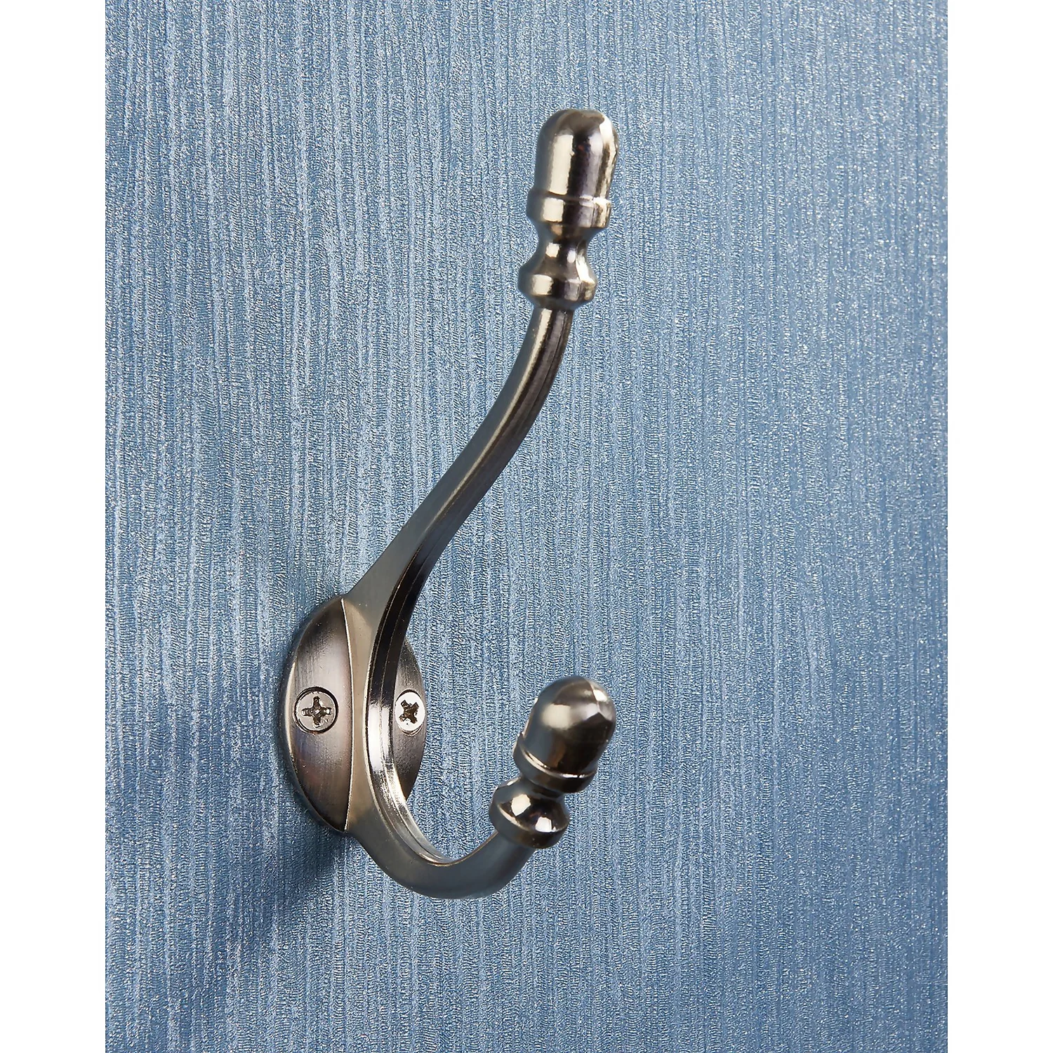 Antique Deco Hook - Satin Nickel 2 Antique Deco Hook - Satin Nickel - Image 2