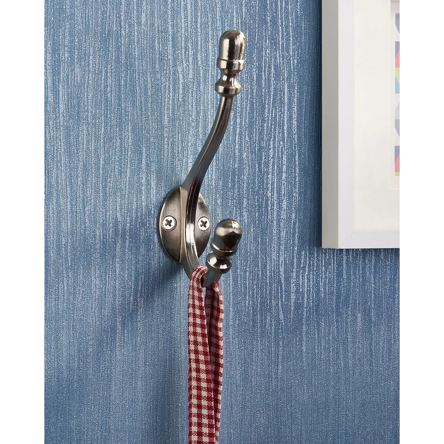 Antique Deco Hook - Satin Nickel 3 Antique Deco Hook - Satin Nickel - Image 3