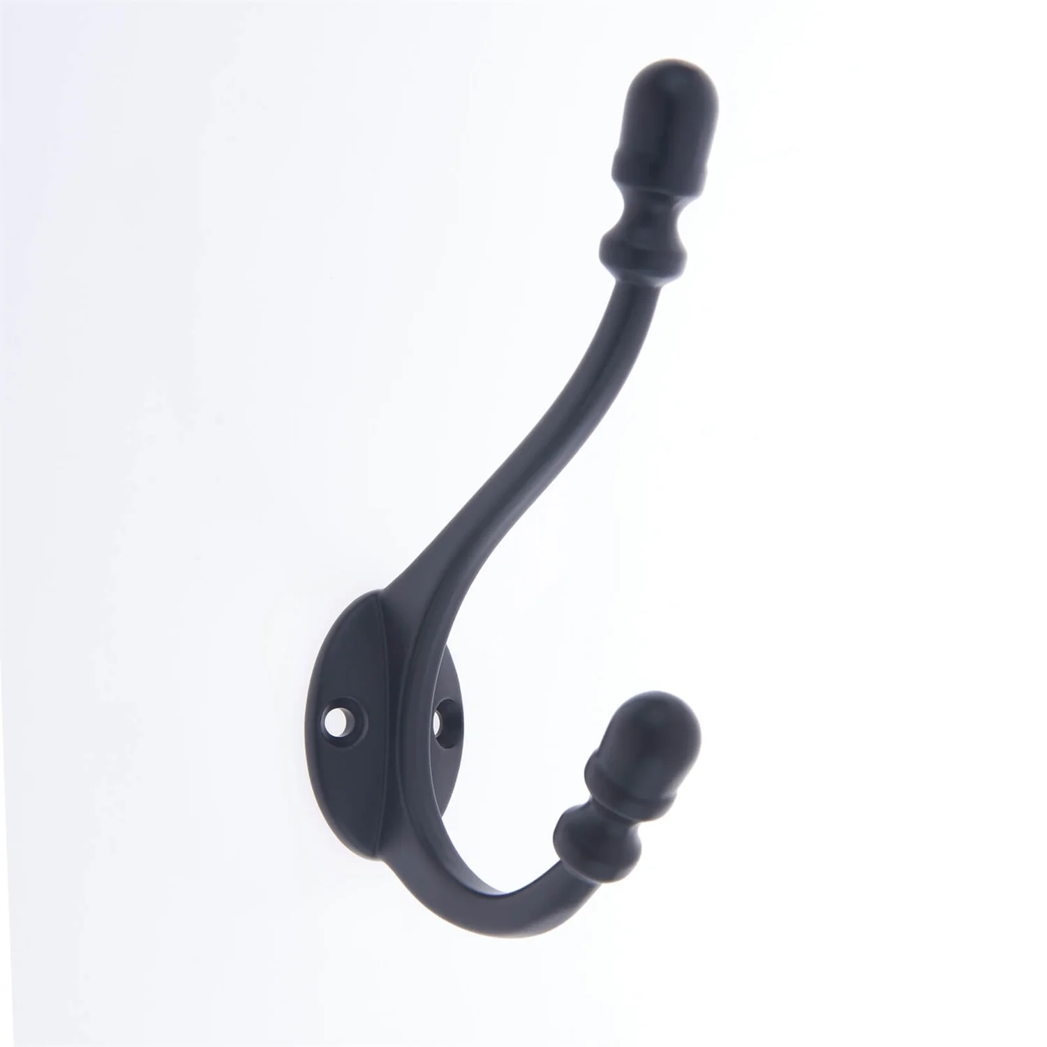 Antique Deco Hook - Matt Black 1 Antique Deco Hook - Matt Black