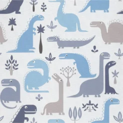 Grandeco Dinosaurs Blue Paste The Wall Wallpaper