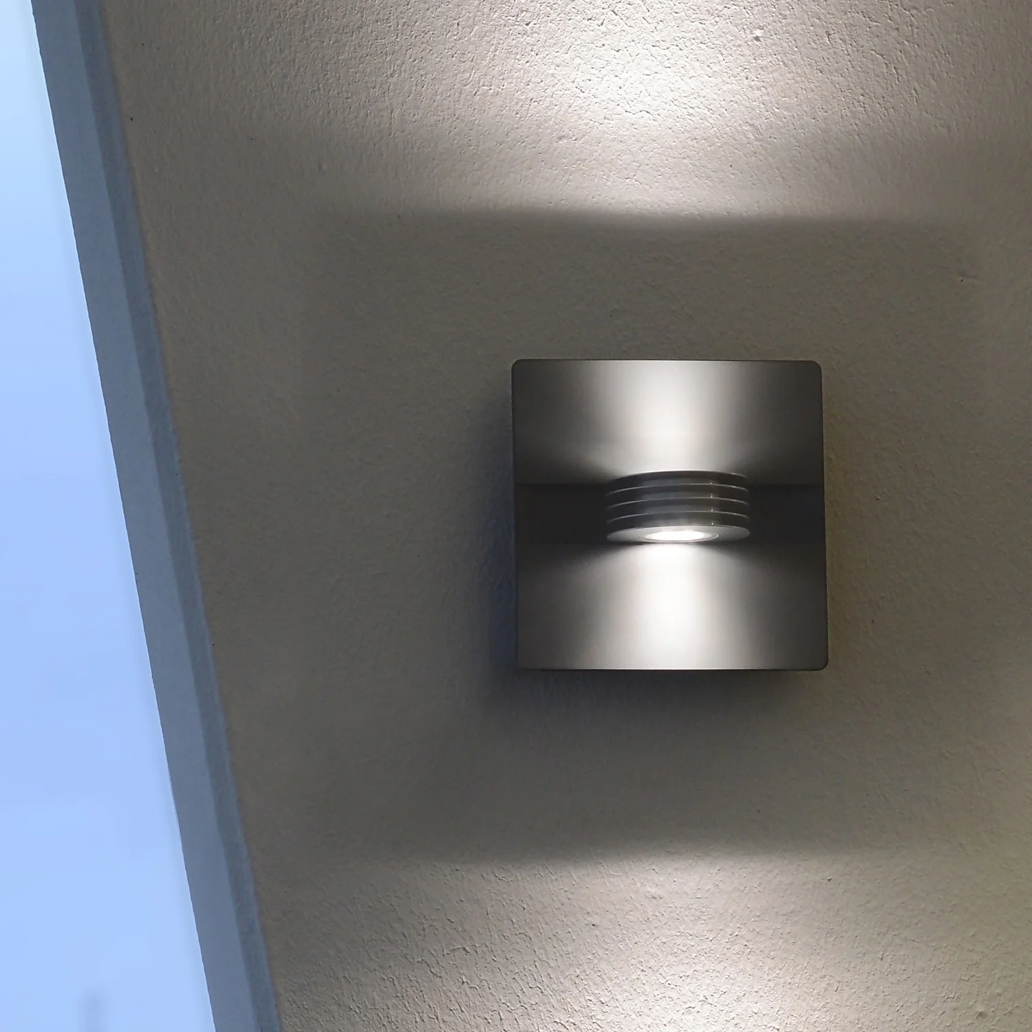 Lutec Split LED Up & Down Outdoor Wall Light - Anthracite 1 Lutec Split LED Up & Down Outdoor Wall Light - Anthracite