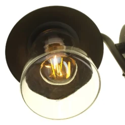 Lutec Cate E27 IP44 Outdoor Wall Lantern - Black With Rust Effect -Cheap Deco Casa Store 12819161 1704952656793757