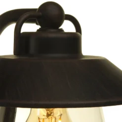 Lutec Cate E27 IP44 Outdoor Wall Lantern - Black With Rust Effect -Cheap Deco Casa Store 12819161 1754952656824828
