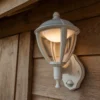 Lutec Unite LED PIR Outdoor Wall Light - White