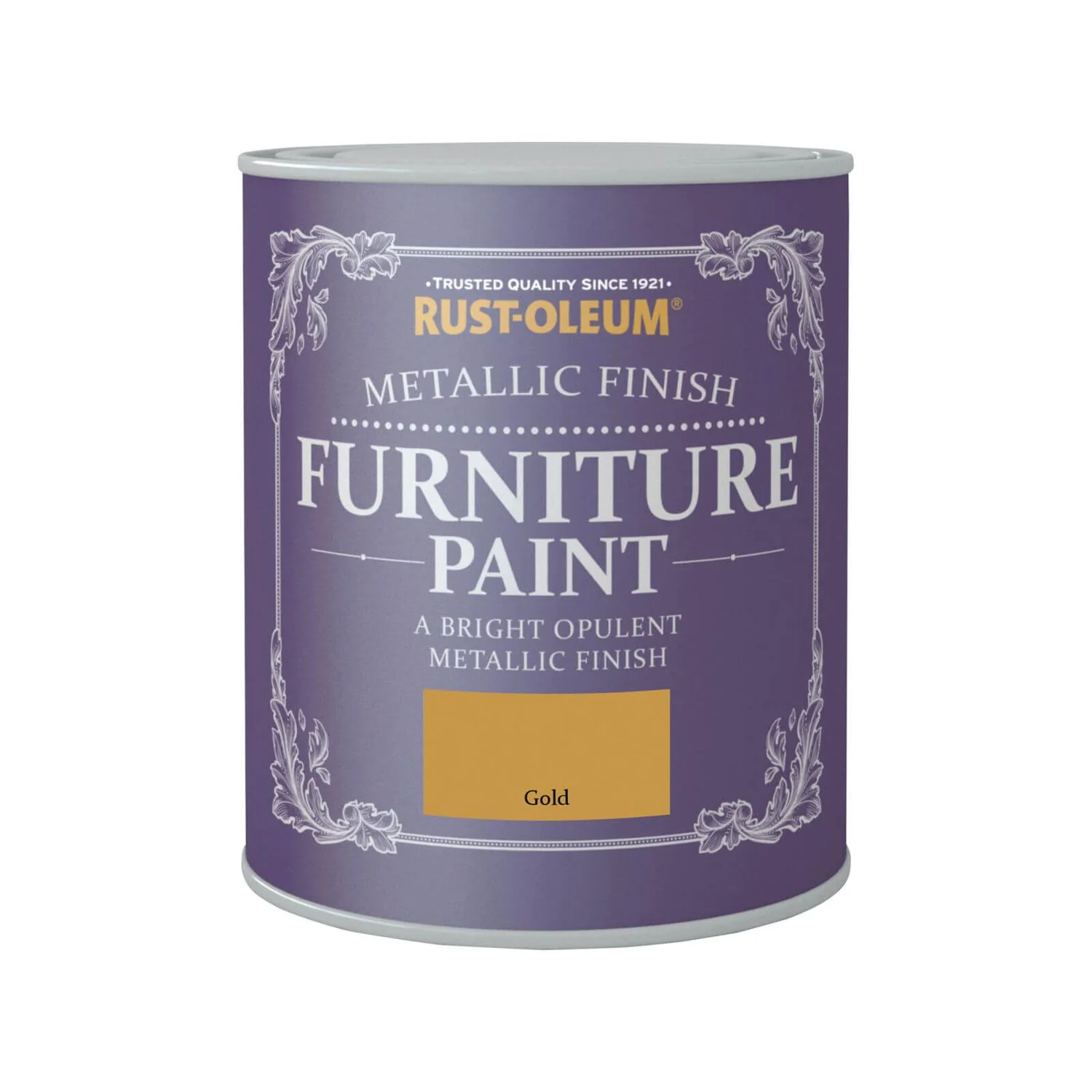 Rust-Oleum Metallic Furniture Paint - Gold - 750ml 1 Rust-Oleum Metallic Furniture Paint - Gold - 750ml