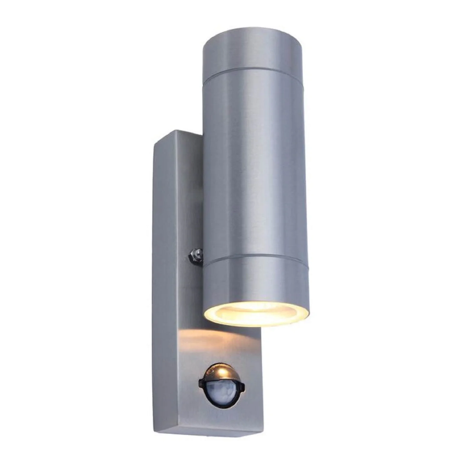 Lutec Rado Up/Down PIR Outdoor Wall Light - Stainless Steel 2 Lutec Rado Up/Down PIR Outdoor Wall Light - Stainless Steel - Image 2